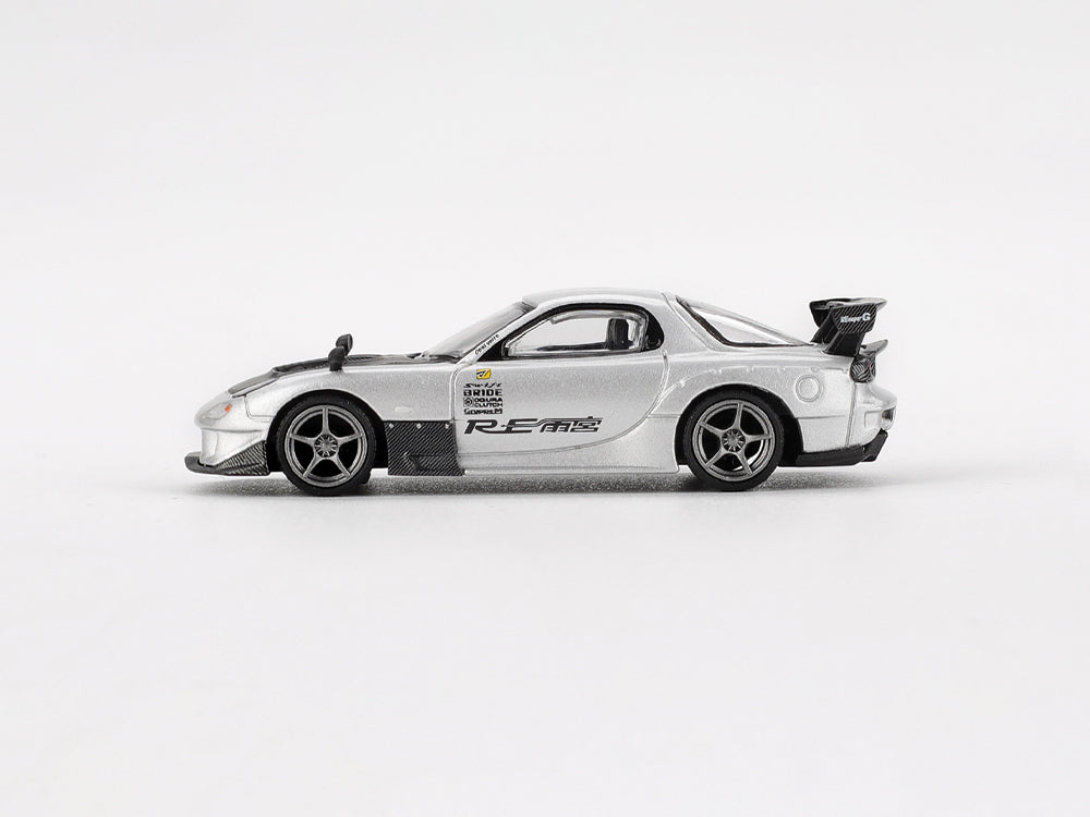 MiniGT 1/64 Mazda RX7 RE-Amemiya Metallic Silver