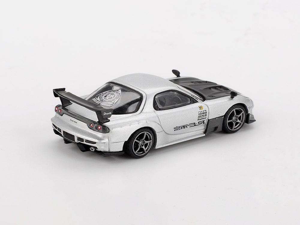 MiniGT 1/64 Mazda RX7 RE-Amemiya Metallic Silver