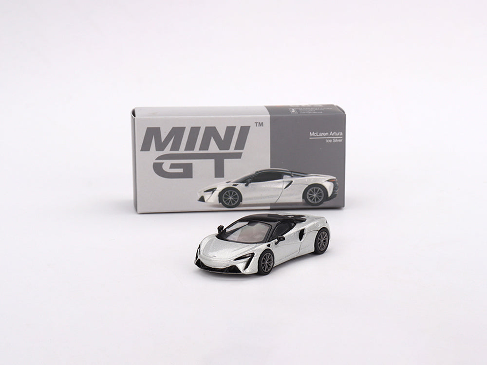 MiniGT 1/64 McLaren Artura Ice Silver - Diecast Toyz Australia
