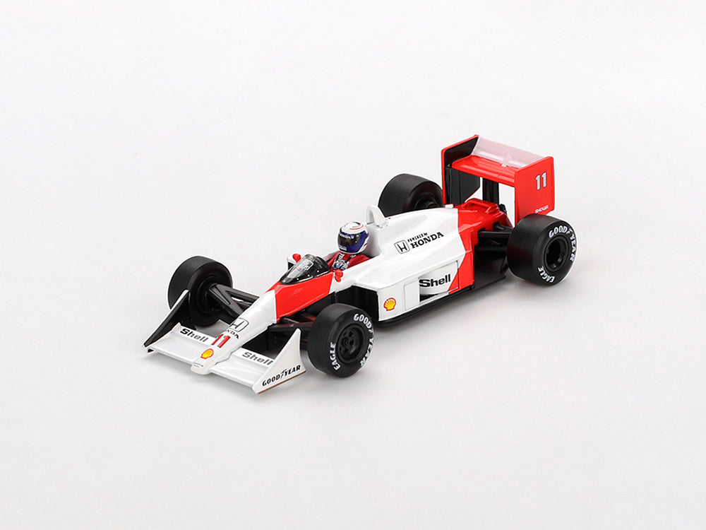MiniGT McLaren MP4/4 #11 Alain Prost 1988 Japanese Grand Prix 2nd Place White/Red - Diecast Toyz Australia
