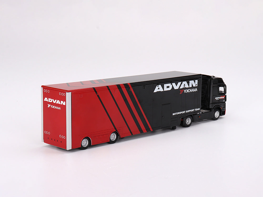 MiniGT 1/64 Mercedes Benz Actros Racing Transporter Advan Livery - Diecast Toyz Australia
