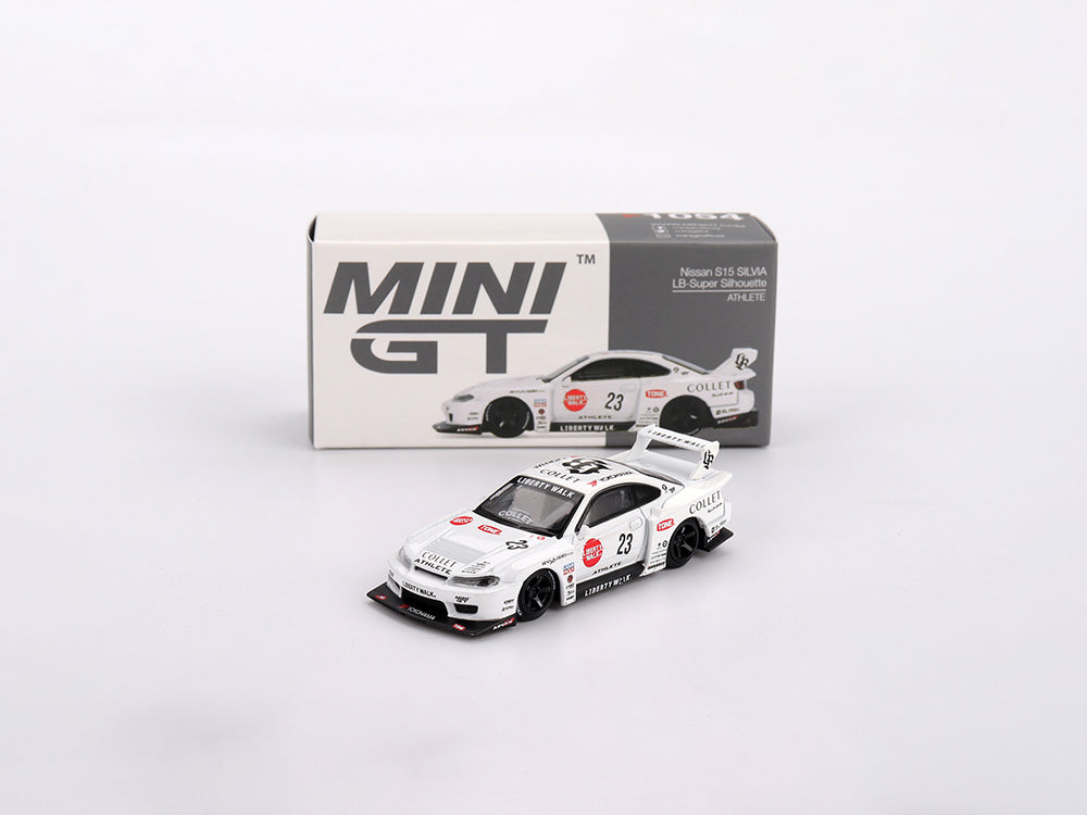 MiniGT 1/64 Nissan LB Super Silhouette S15 Silvia #23 Athlete White