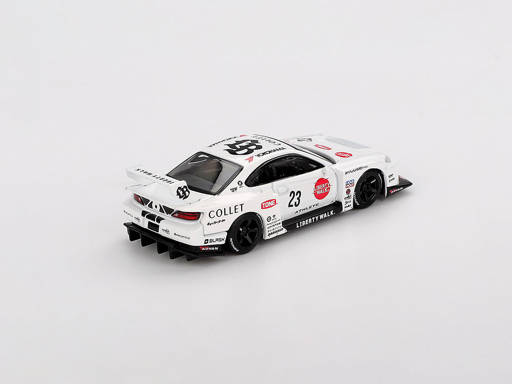 MiniGT 1/64 Nissan LB Super Silhouette S15 Silvia #23 Athlete White