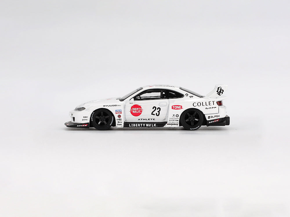 MiniGT 1/64 Nissan LB Super Silhouette S15 Silvia #23 Athlete White