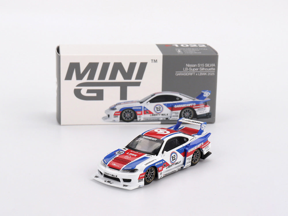 MiniGT 1/64 Nissan LB Super Silhouette S15 Silvia Garasidrift x LBWK - Diecast Toyz Australia