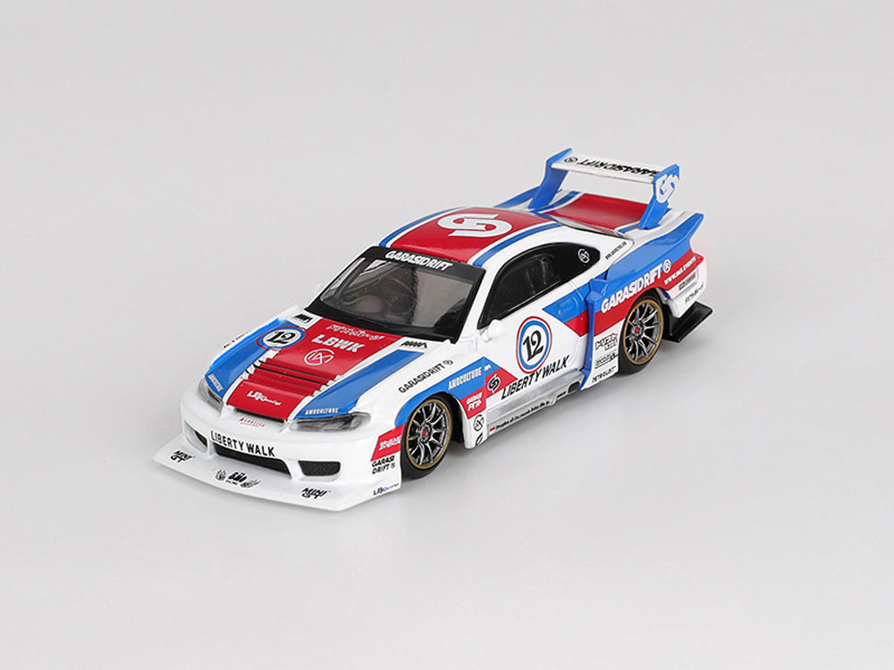 MiniGT 1/64 Nissan LB Super Silhouette S15 Silvia Garasidrift x LBWK - Diecast Toyz Australia