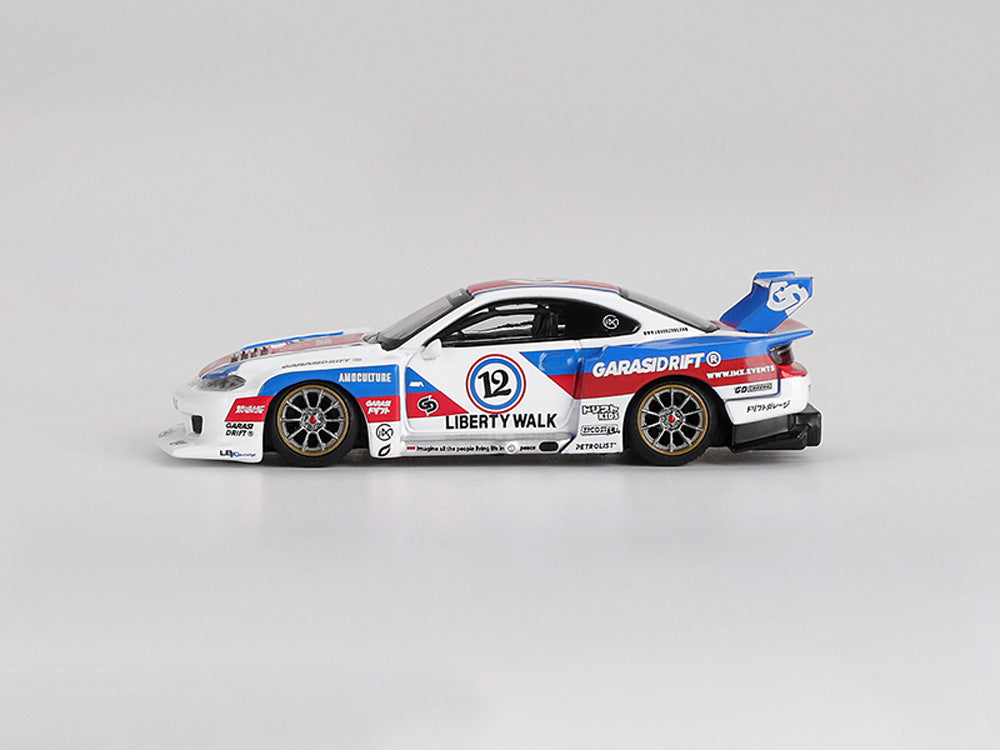 MiniGT 1/64 Nissan LB Super Silhouette S15 Silvia Garasidrift x LBWK - Diecast Toyz Australia