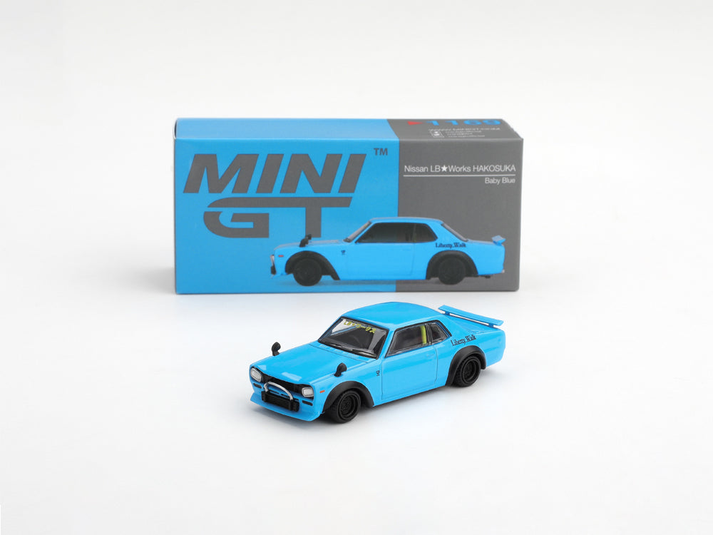 MiniGT Nissan LB★Works HAKOSUKA Baby Blue - Diecast Toyz Australia