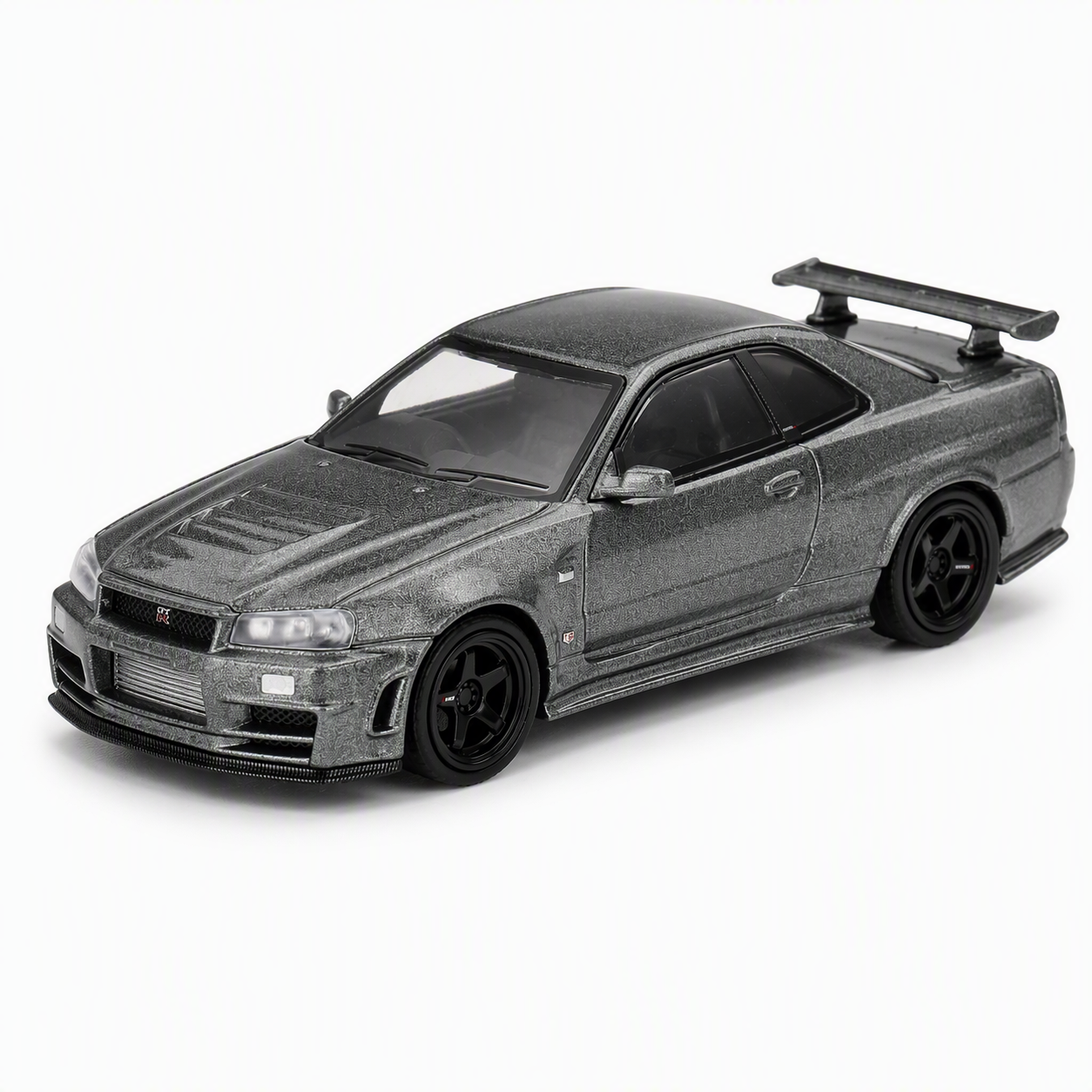 MiniGT 1/64 Nissan Skyline GTR R34 NISMO CRS Version Dark Metal Grey - Diecast Toyz Australia