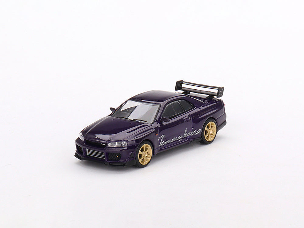 MiniGT 1/64 Nissan Skyline GTR R34 TommyKaira R RZ Edition Midnight Purple - Diecast Toyz Australia