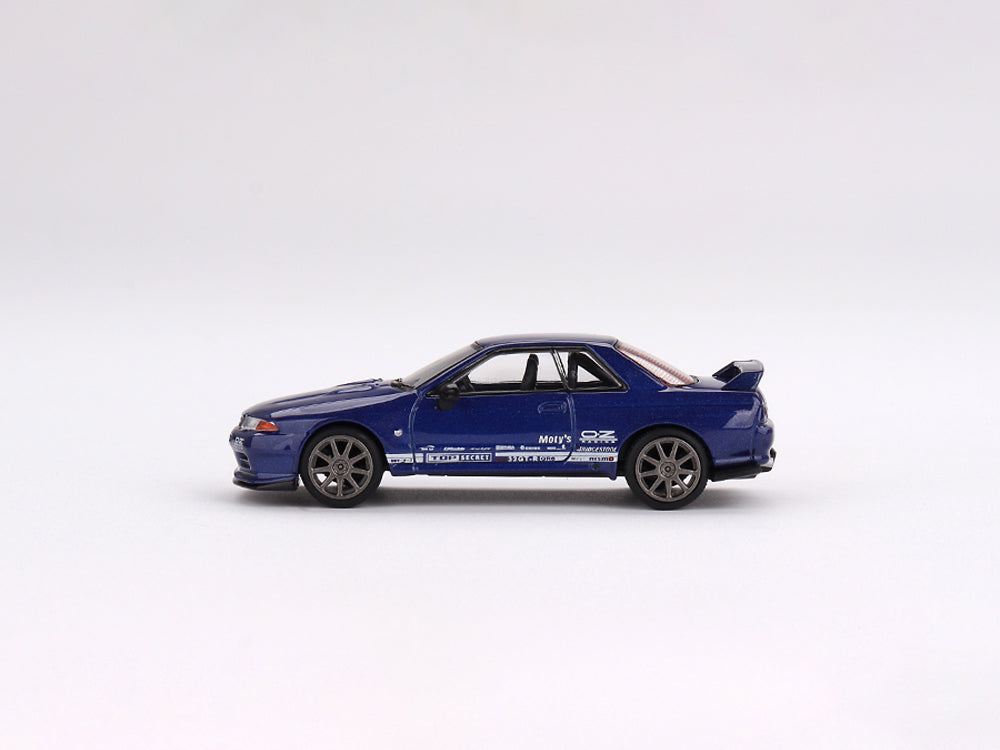 MiniGT 1/64 Nissan Skyline VR32 Top Secret Metallic Blue - Diecast Toyz Australia