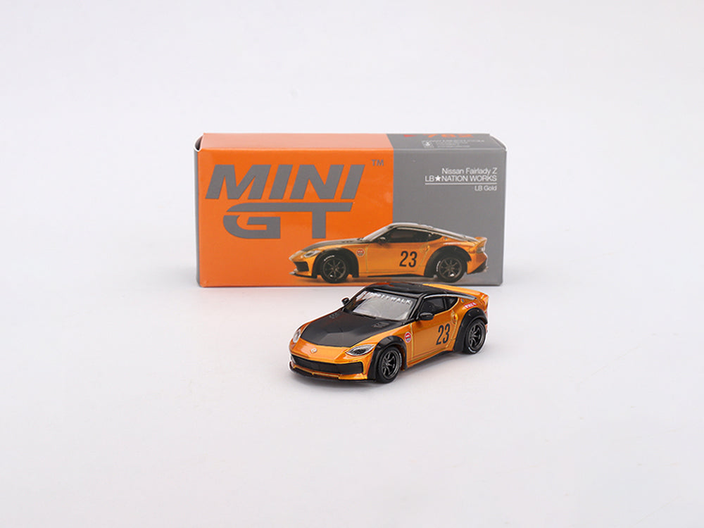 MiniGT 1/64 Nissan Z LB★NATION WORKS Gold