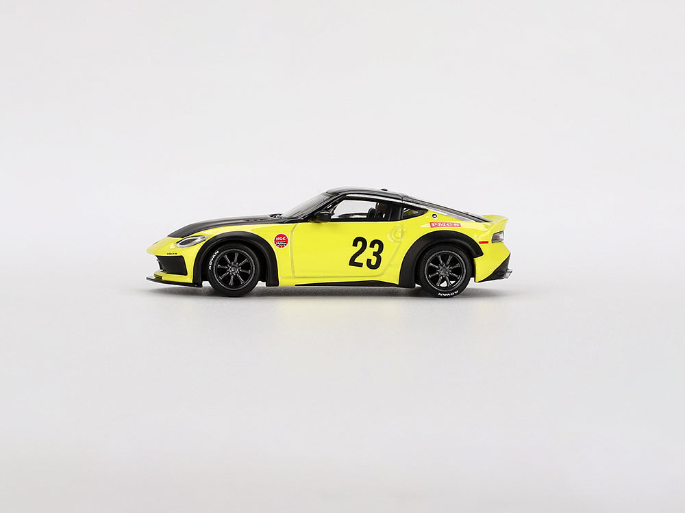 MiniGT 1/64 Nissan Z LB★NATION WORKS Ikazuchi Yellow