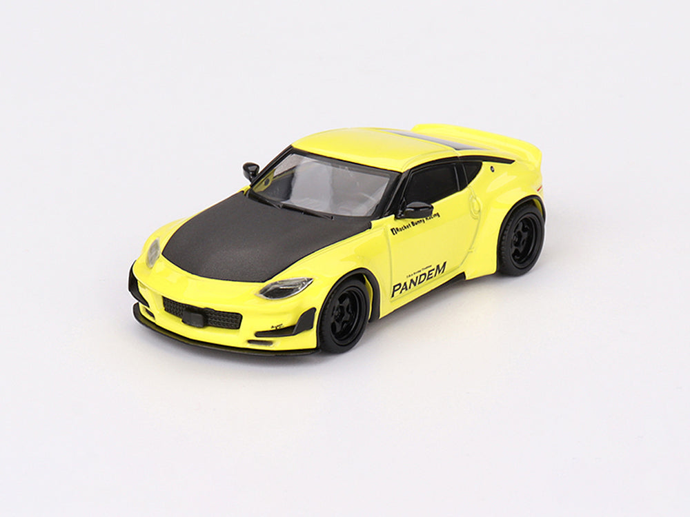 MiniGT 1/64 Nissan Z Pandem Ikazuchi Yellow - Diecast Toyz Australia