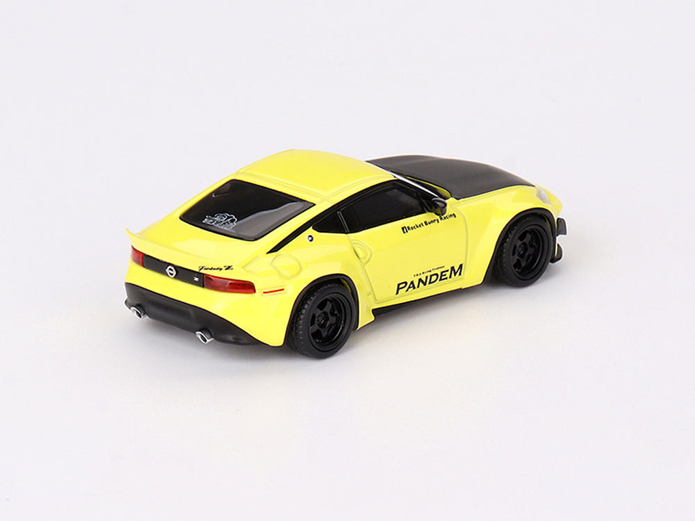 MiniGT 1/64 Nissan Z Pandem Ikazuchi Yellow - Diecast Toyz Australia