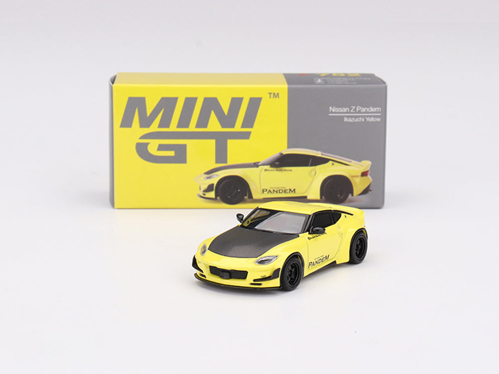 MiniGT 1/64 Nissan Z Pandem Ikazuchi Yellow - Diecast Toyz Australia