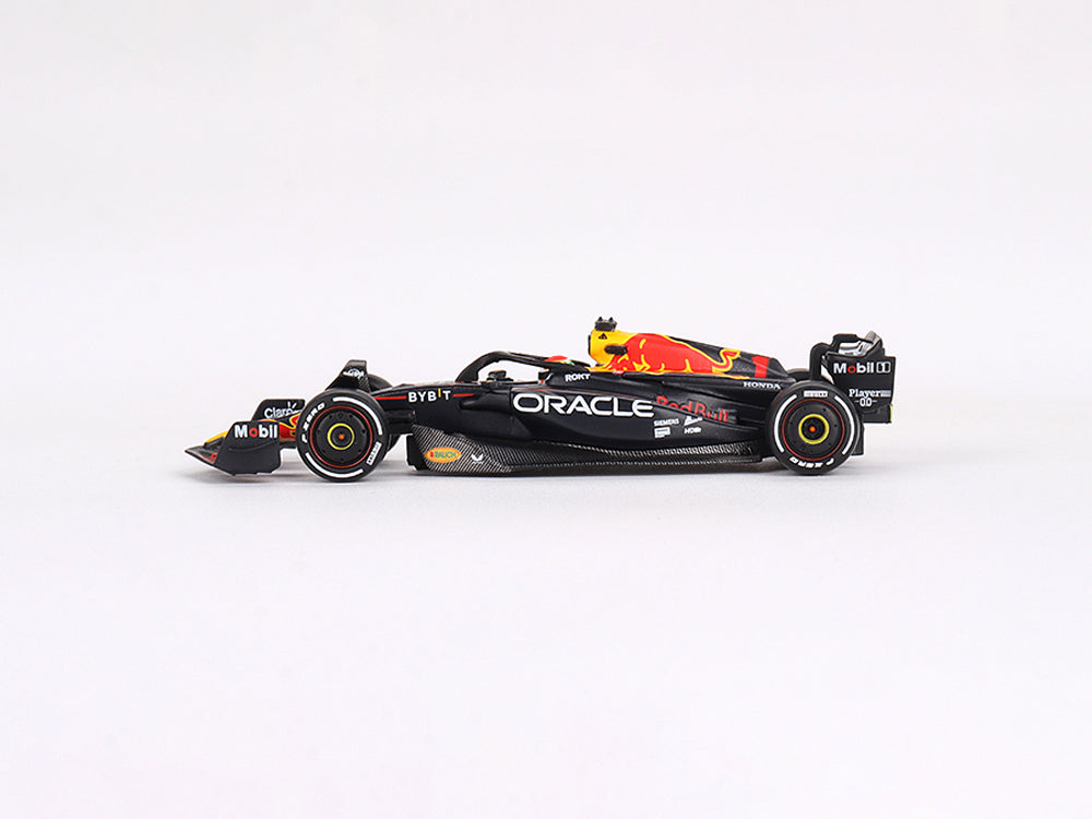 MiniGT Oracle Red Bull Racing RB19 #1 Max Verstappen - 2023 F1 2023 Bahrain GP Winner - Diecast Toyz Australia