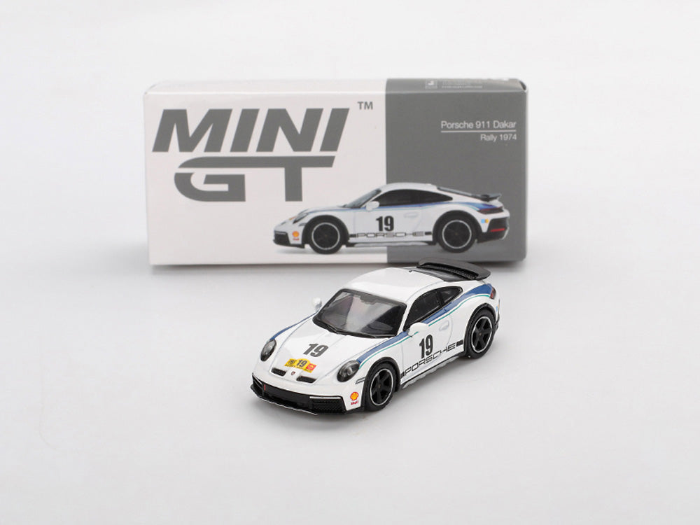 MiniGT 1/64 Porsche 911 Dakar Rally 1974 White
