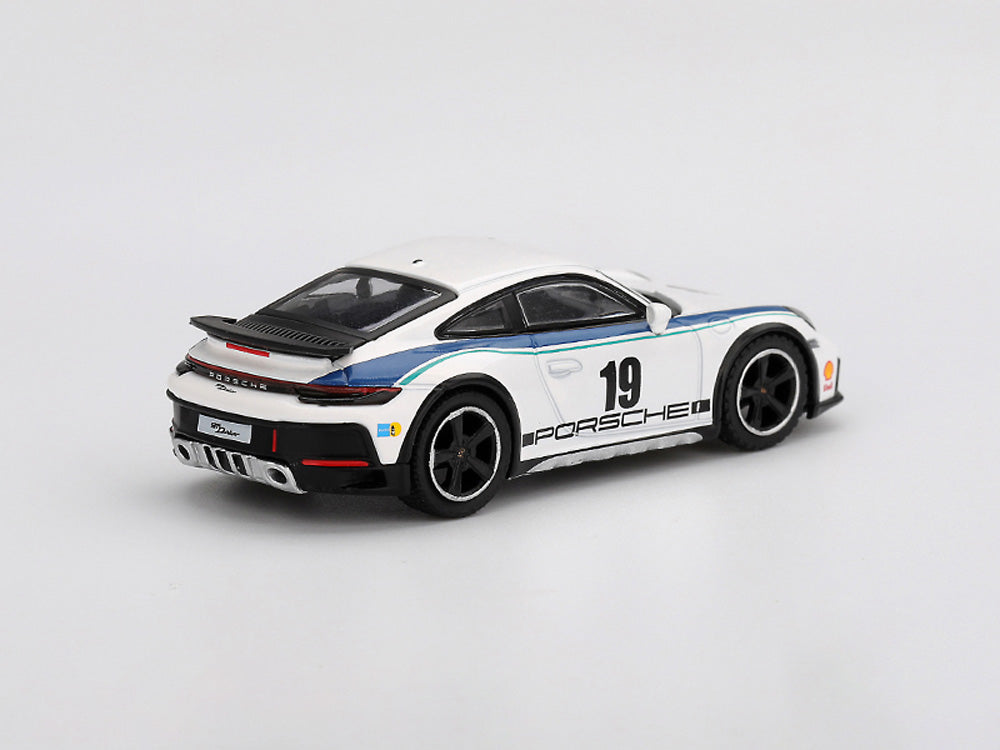 MiniGT 1/64 Porsche 911 Dakar Rally 1974 White