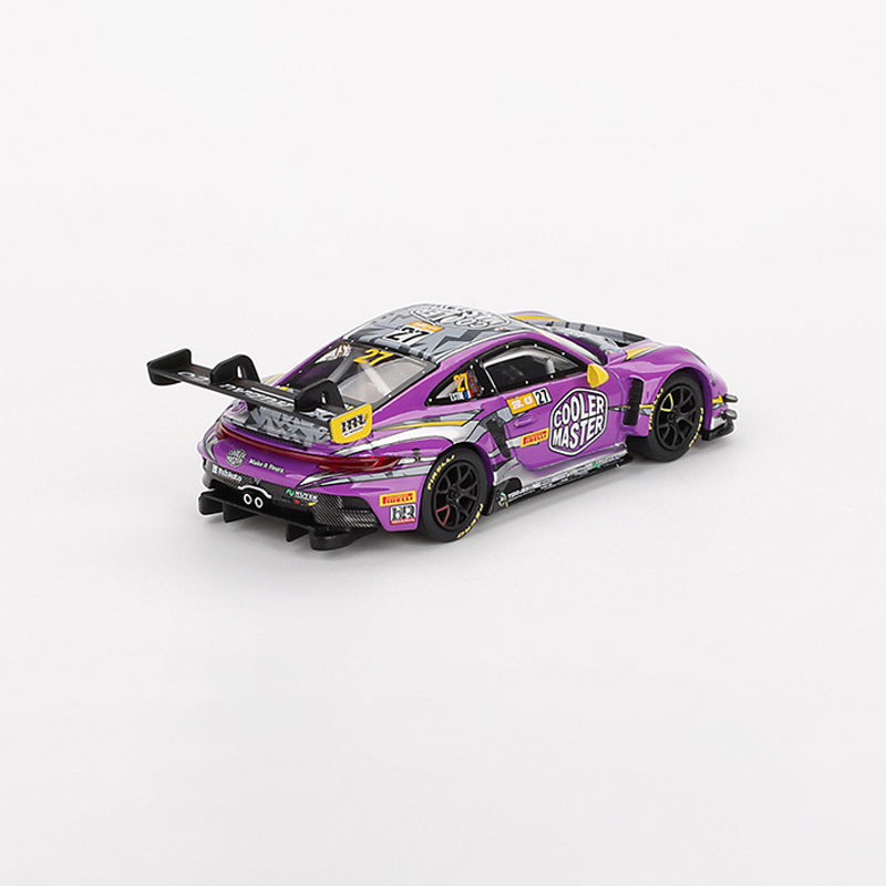 MiniGT 1/64 Porsche 911 GT3 R #27 HubAuto Racing 2023 FIA GT World Cup 70th Macau Grand Prix