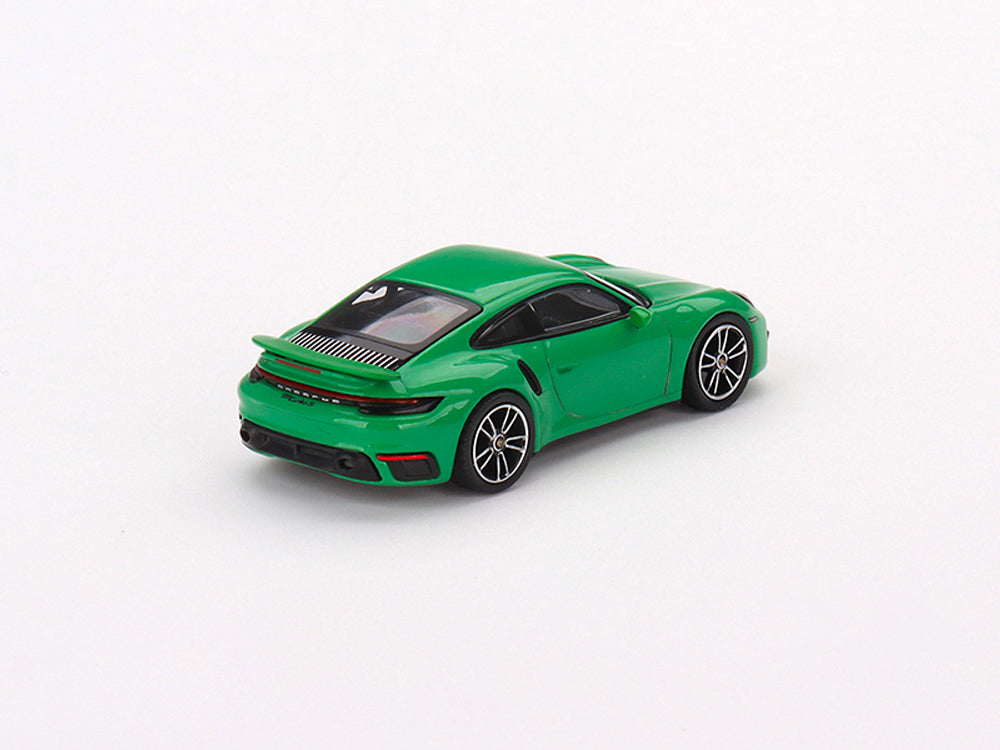 MiniGT 1/64 Porsche 911 Turbo S Python Green - Diecast Toyz Australia