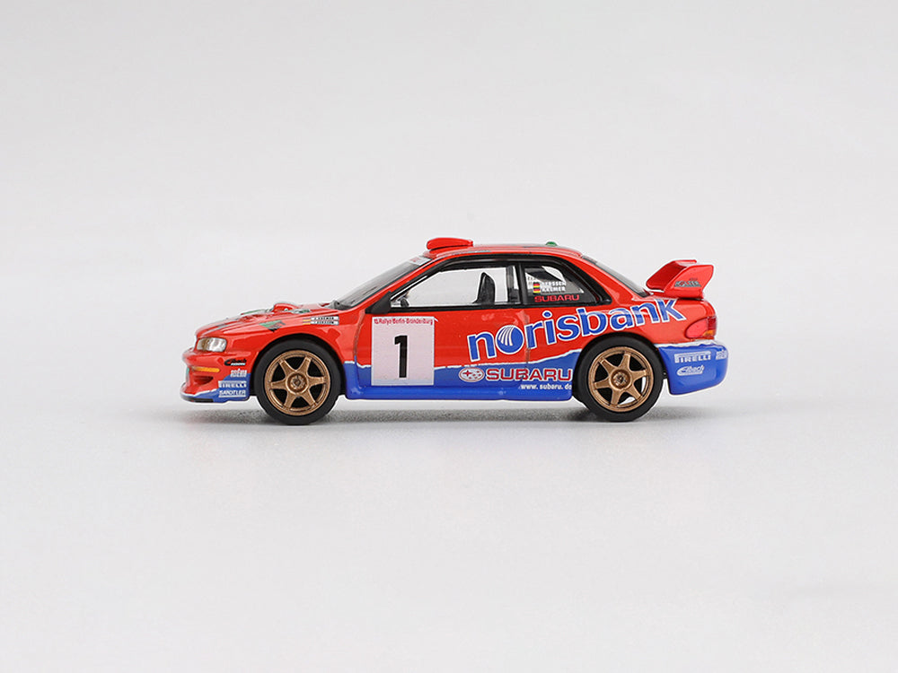 MiniGT 1/64 Subaru Impreza WRC97 #1 1999 DRM Champion