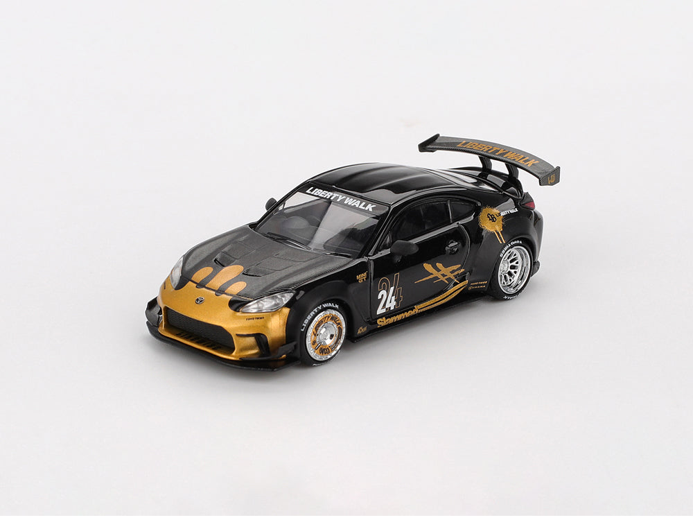 MiniGT 1/64 Toyota GR86 LB★NATION Black/Gold