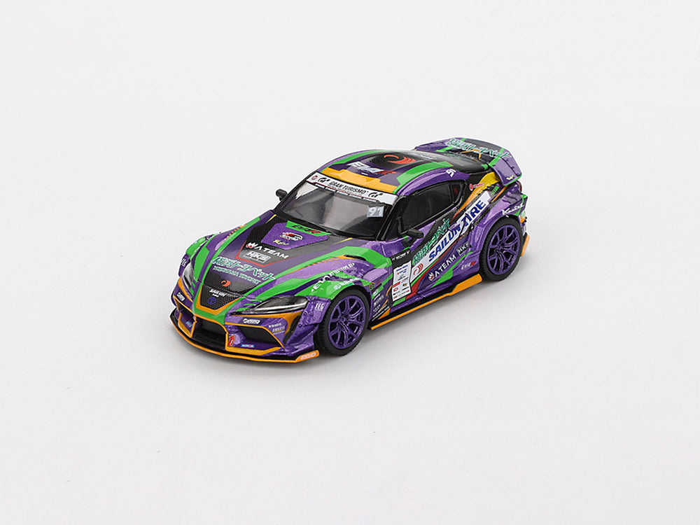 MiniGT 1/64 Toyota GR Supra KUHL 2021 D1GP EVANGELION Racing D1 Blister Packaging