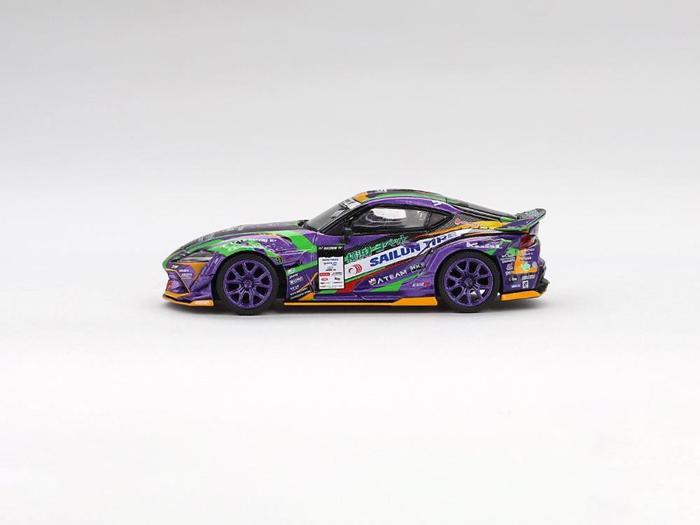 MiniGT 1/64 Toyota GR Supra KUHL 2021 D1GP EVANGELION Racing D1 Blister Packaging