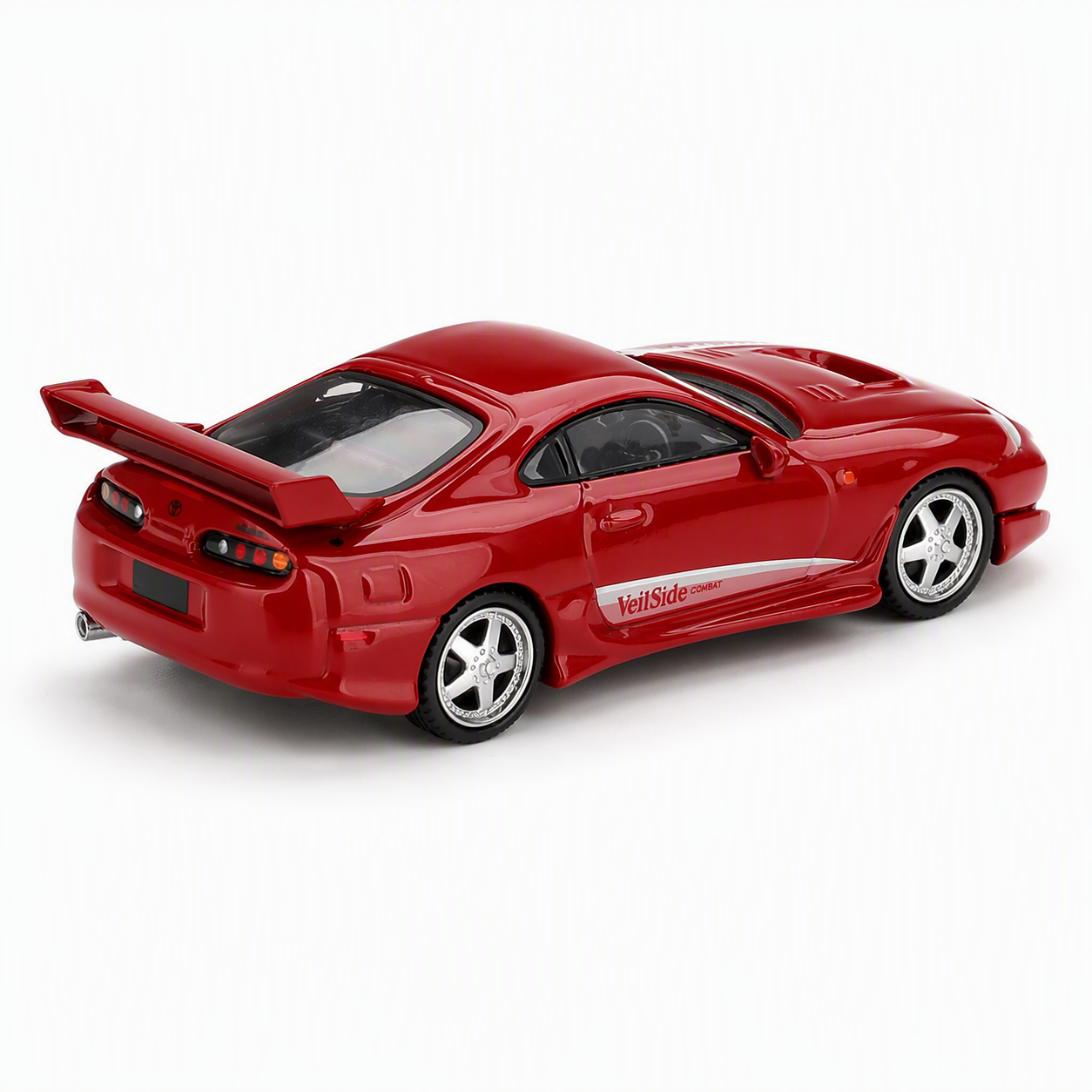 MiniGT 1/64 Toyota Supra JZA80 Veilside Combat V-I Red - Diecast Toyz Australia