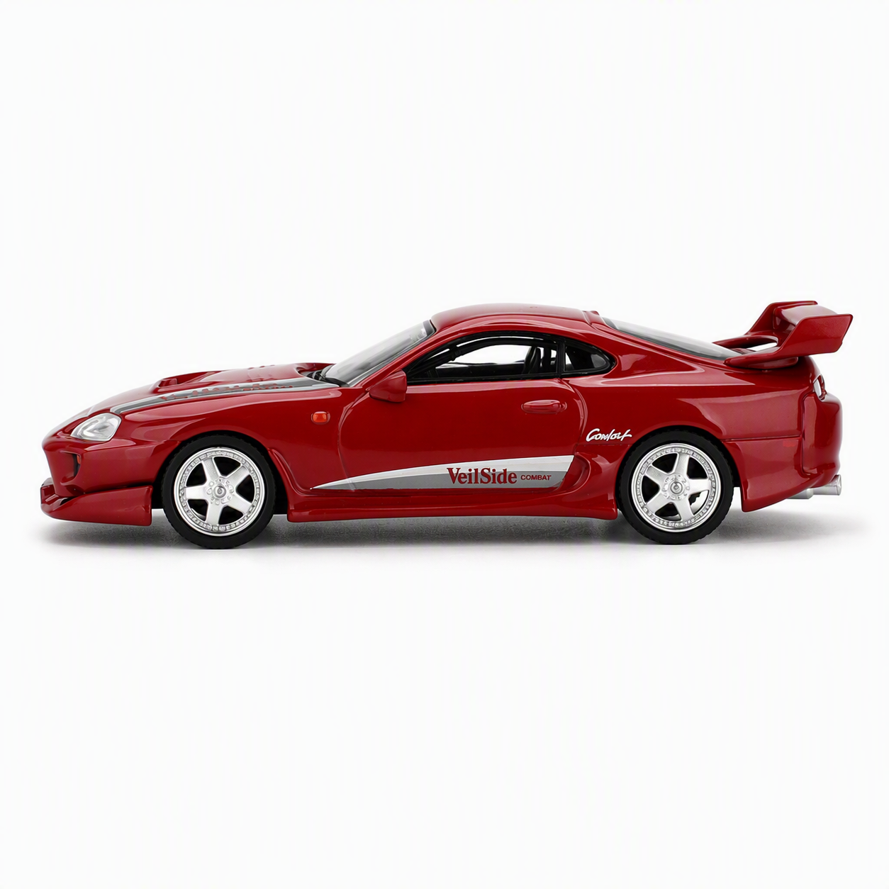 MiniGT 1/64 Toyota Supra JZA80 Veilside Combat V-I Red - Diecast Toyz Australia