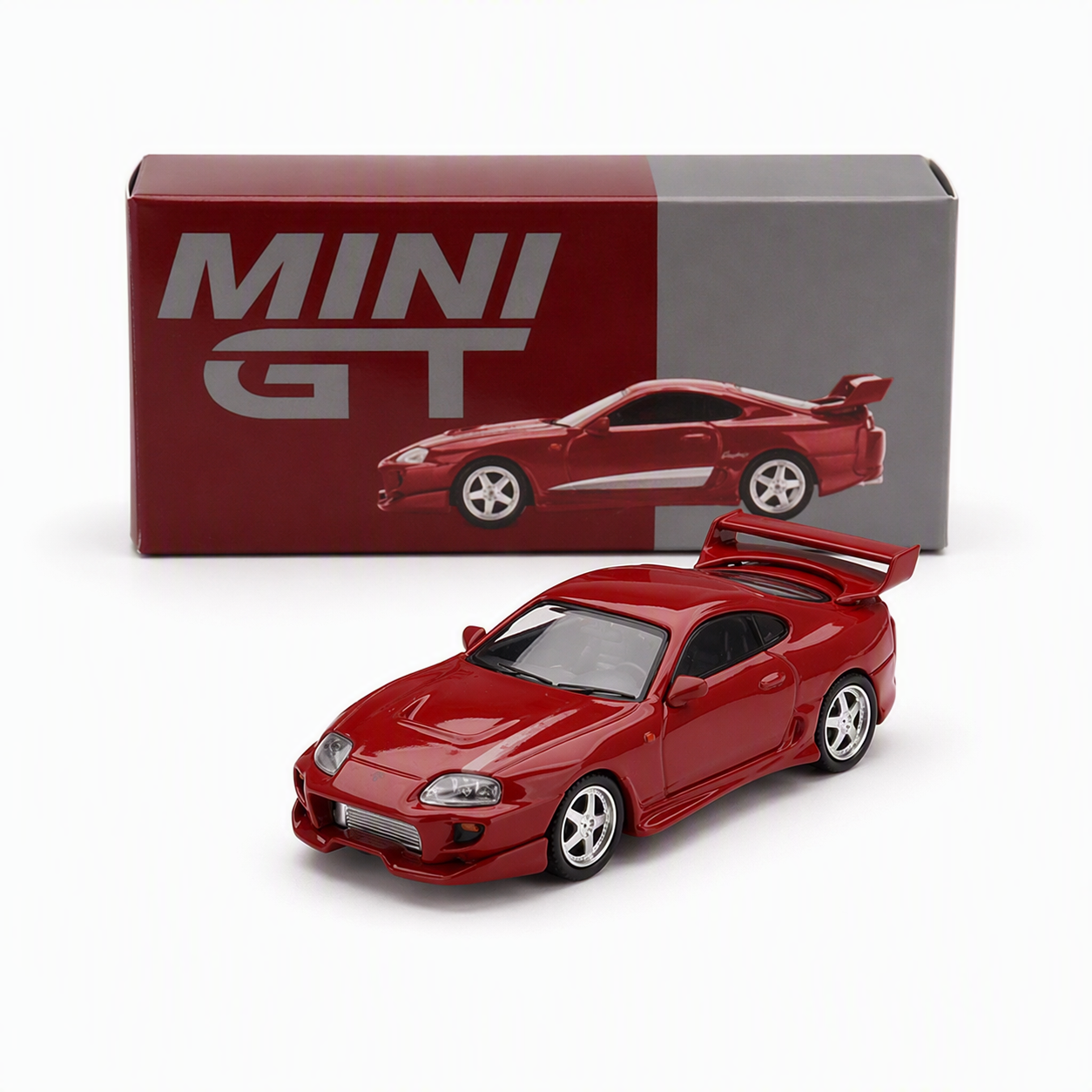 MiniGT 1/64 Toyota Supra JZA80 Veilside Combat V-I Red - Diecast Toyz Australia