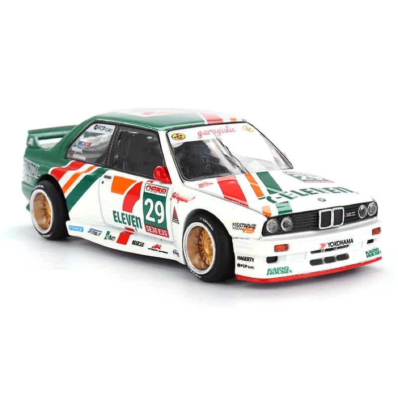 MiniGT x Kaido House 1/64 BMW E30 Kaido Works Larry Chen V1 USA Exclusive 7-11 Livery