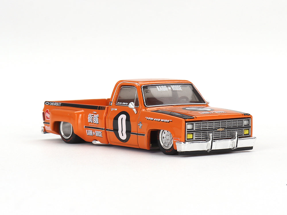 MiniGT x Kaido House 1/64 Chevorlet Silverado Duallly Kaido V2 Orange - Diecast Toyz Australia