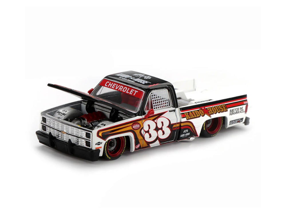 MiniGT x Kaido House 1/64 Chevorlet Silverado KAIDO Intimidator Brown/White