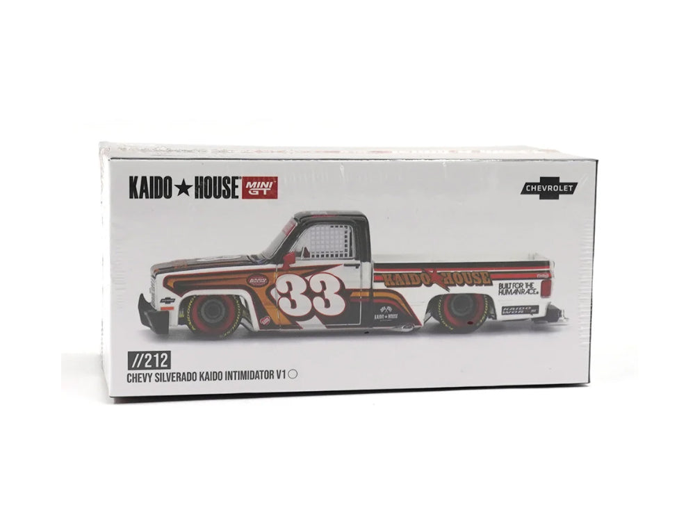 MiniGT x Kaido House 1/64 Chevorlet Silverado KAIDO Intimidator Brown/White