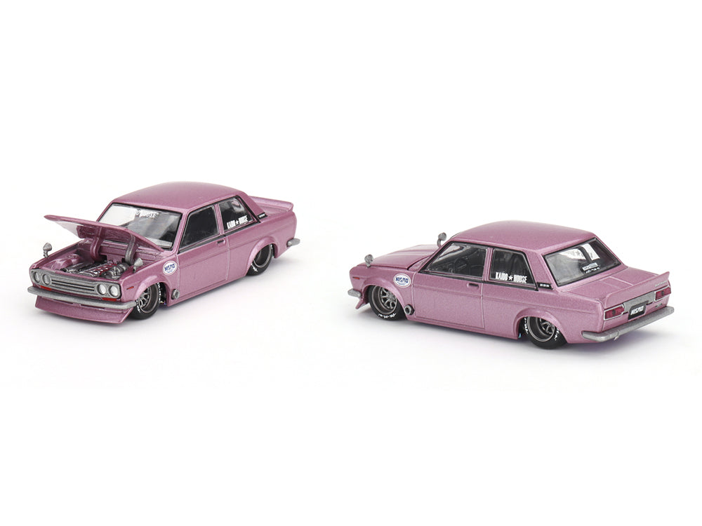 MiniGT x Kaido House 1/64 Datsun 510 Street Kaido GT V1 Pink - Diecast Toyz Australia