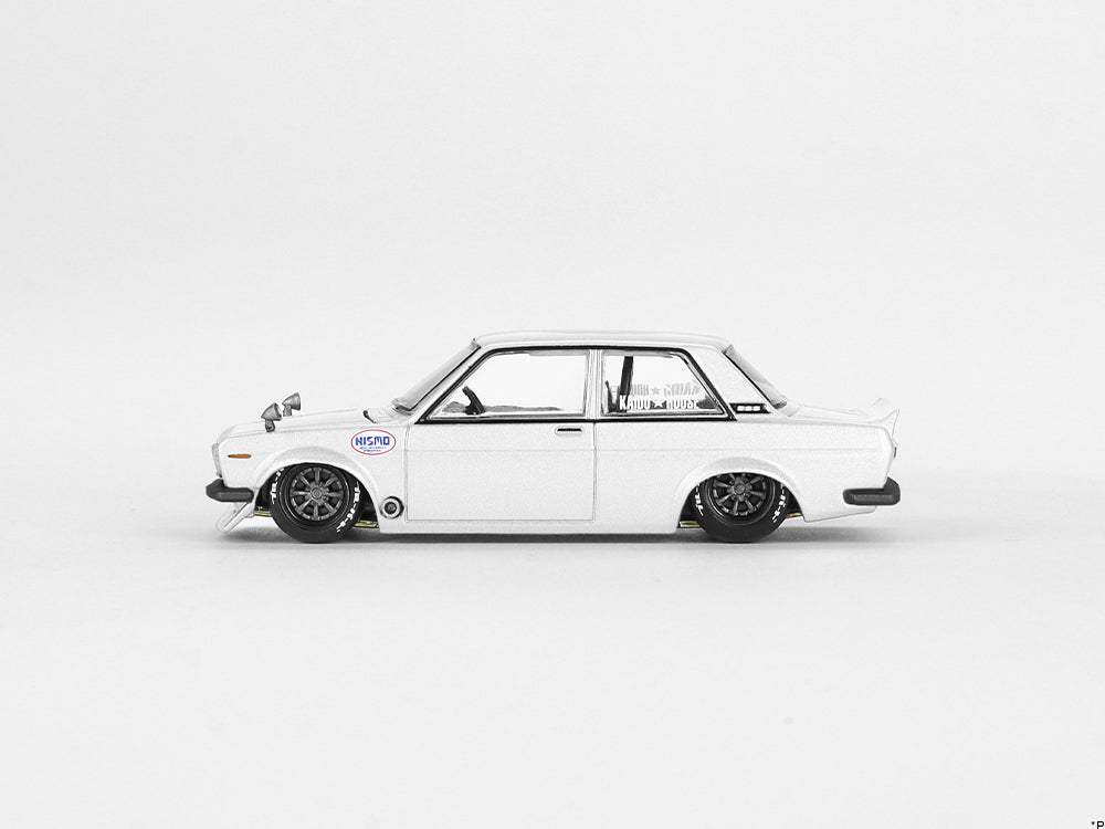 MiniGT x Kaido House Datsun 510 Street NISMO V2 White - Diecast Toyz Australia