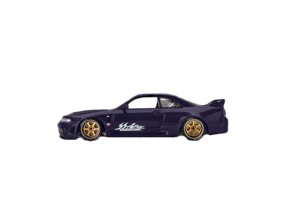 MiniGT x Kaido House 1/64 Nissan Skyline GTR R33 Active Carbon R V2 Purple