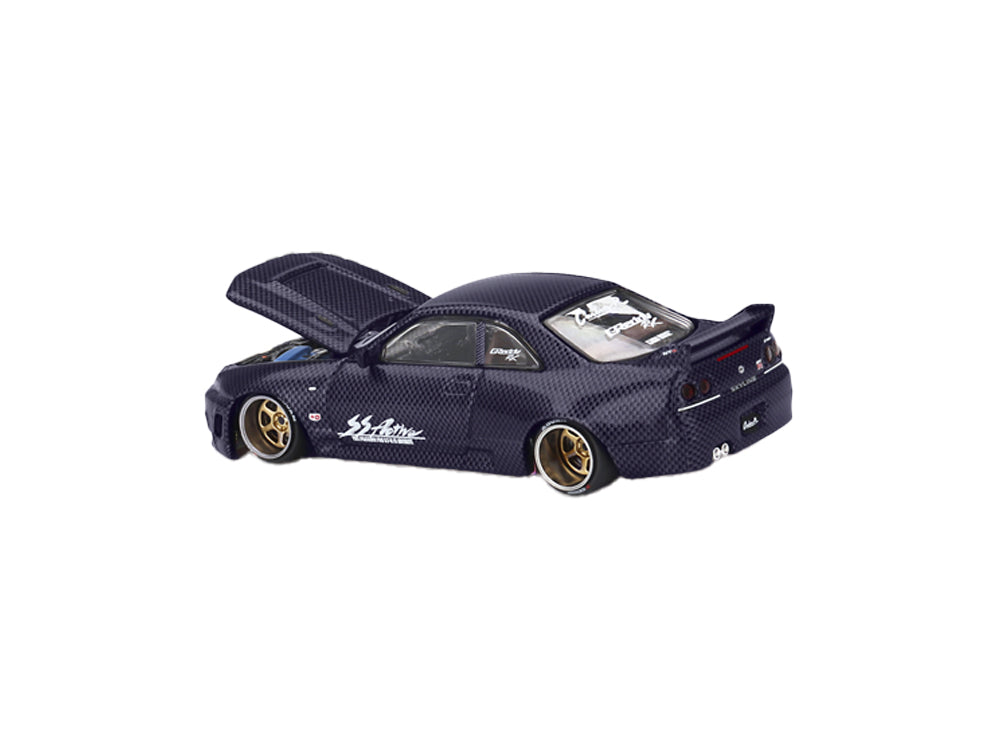 MiniGT x Kaido House 1/64 Nissan Skyline GTR R33 Active Carbon R V2 Purple