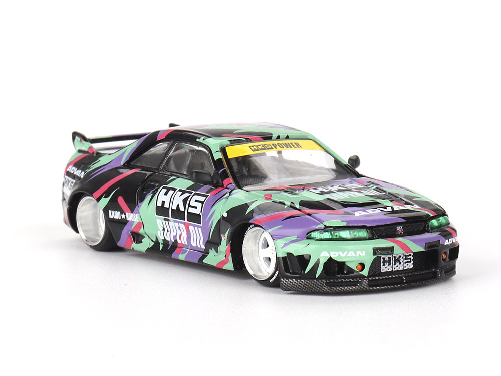 MiniGT x Kaido House 1/64 Nissan Skyline GTR R33 HKS V1 - Diecast Toyz Australia