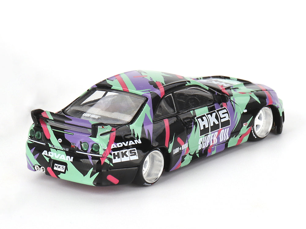 MiniGT x Kaido House 1/64 Nissan Skyline GTR R33 HKS V1 - Diecast Toyz Australia