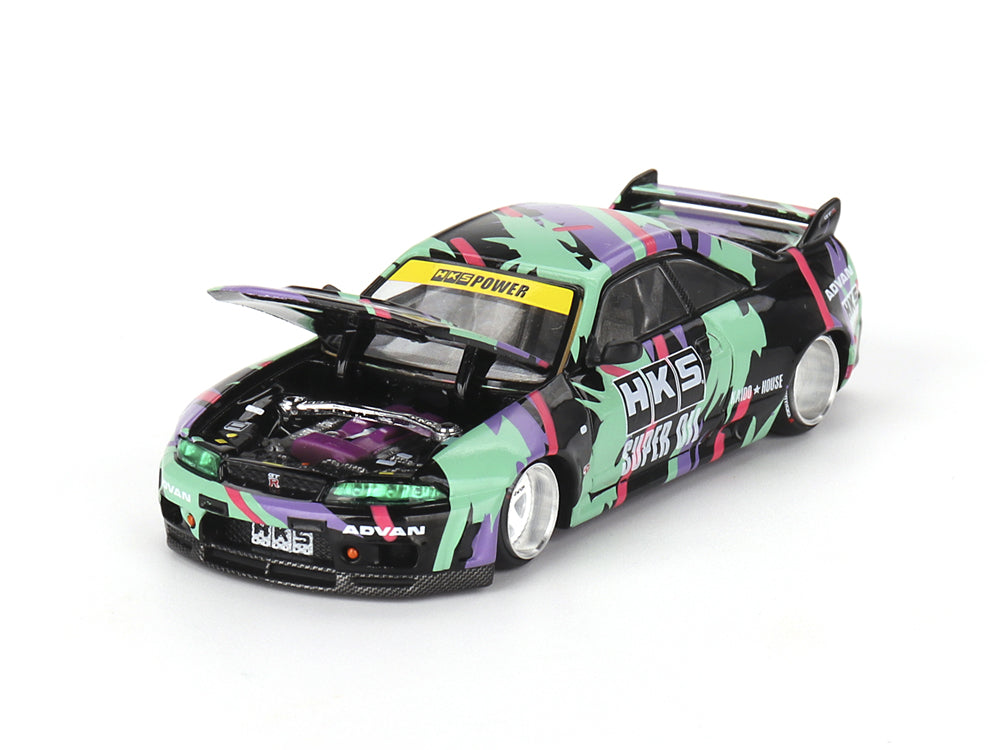 MiniGT x Kaido House 1/64 Nissan Skyline GTR R33 HKS V1 - Diecast Toyz Australia