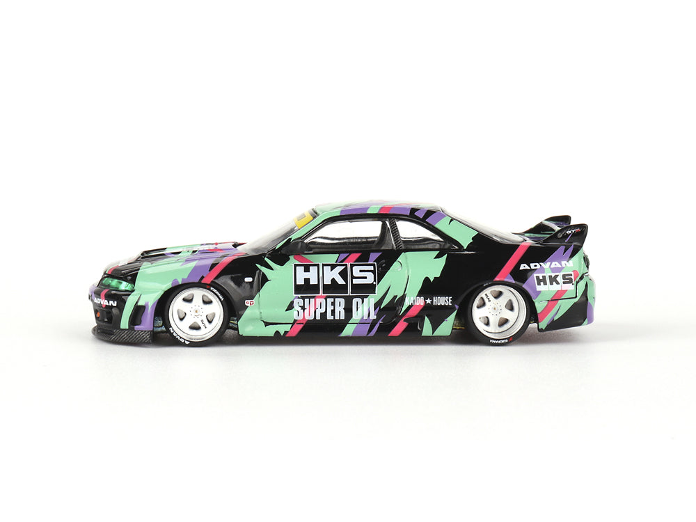 MiniGT x Kaido House 1/64 Nissan Skyline GTR R33 HKS V1 - Diecast Toyz Australia