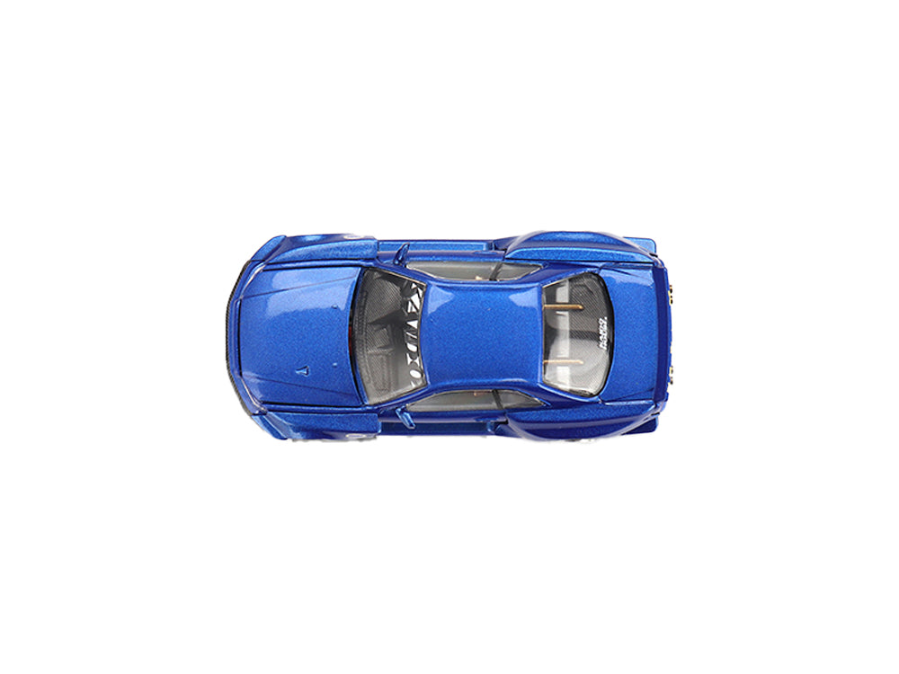 MiniGT x Kaido House Nissan Skyline GT-R R34 Kaido Works Shinjuku V2 Blue