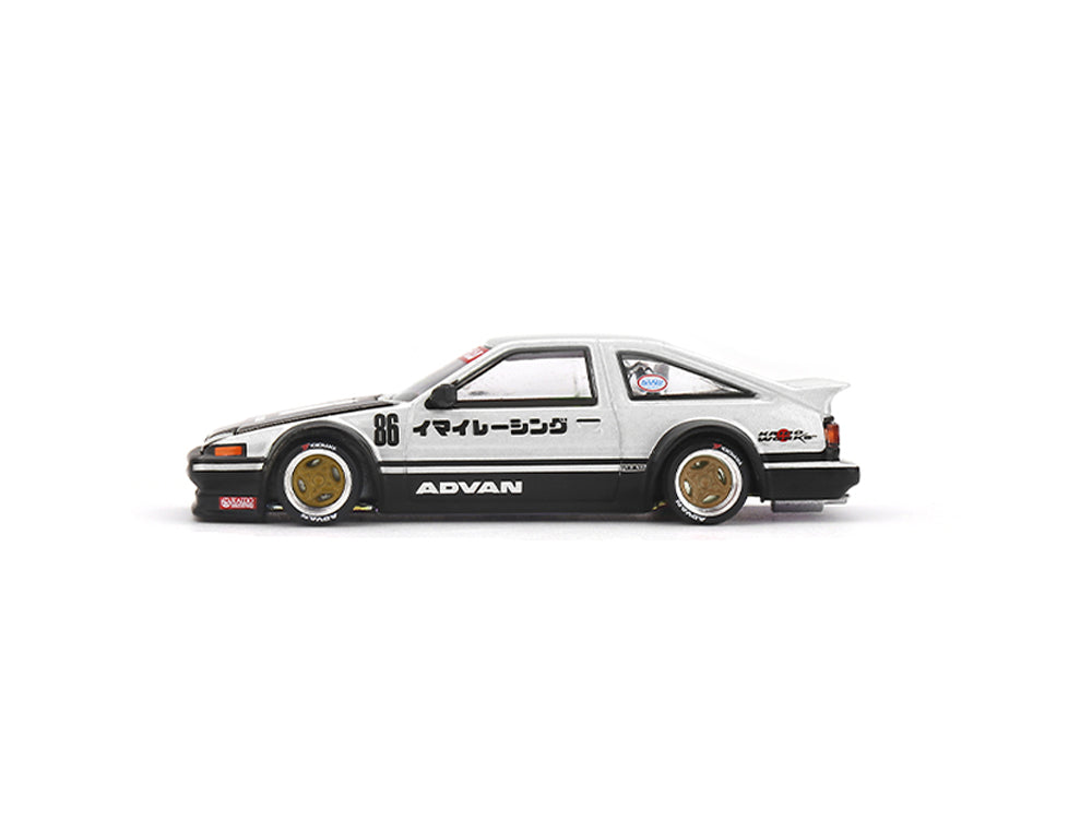 MiniGT x Kaido House Toyota AE86 Sprinter Trueno Kaido Streets V2 White/Black - Diecast Toyz Australia