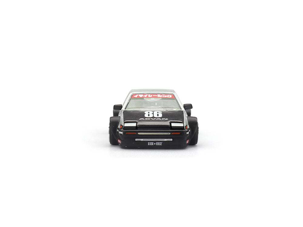 MiniGT x Kaido House Toyota AE86 Sprinter Trueno Kaido Streets V2 White/Black - Diecast Toyz Australia