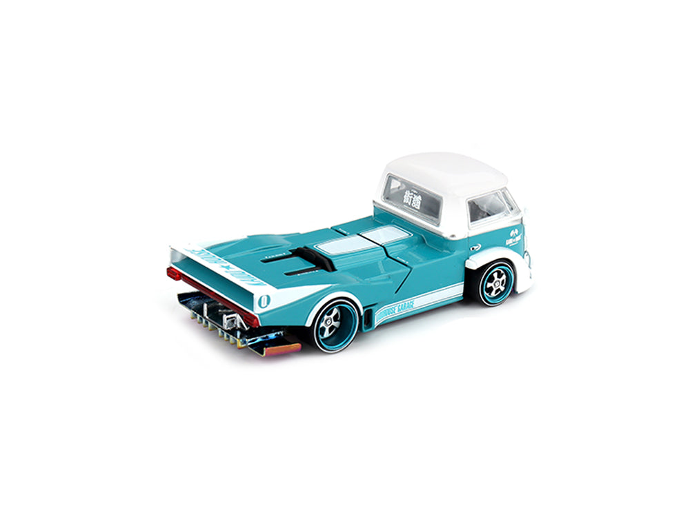 MiniGT x Kaido House Volkswagen T1 Kaido Works V1 White/Blue - Diecast Toyz Australia