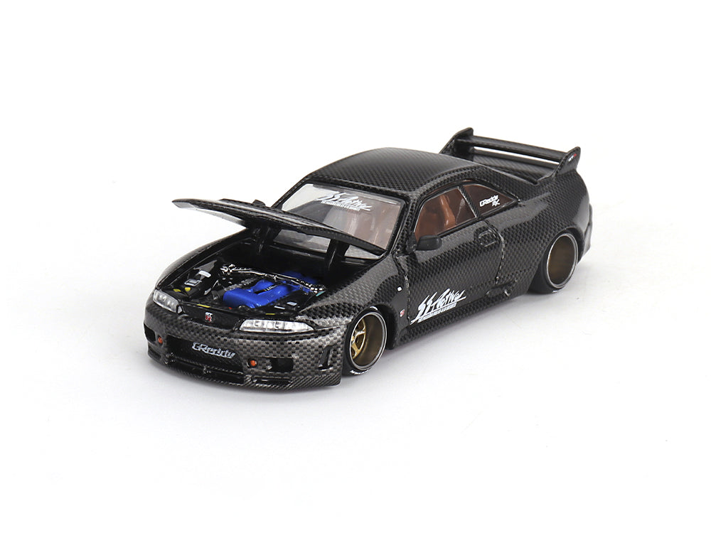 MiniGT x Kaido Works Nissan Skyline GTR R33 Active Carbon R - Diecast Toyz Australia
