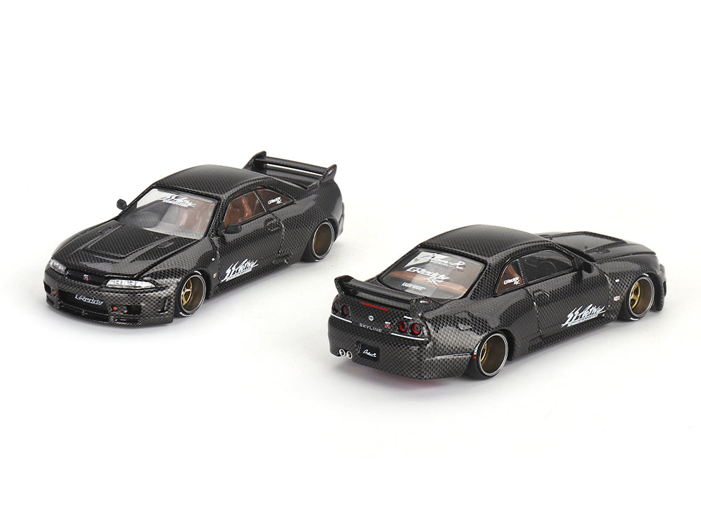 MiniGT x Kaido Works Nissan Skyline GTR R33 Active Carbon R - Diecast Toyz Australia